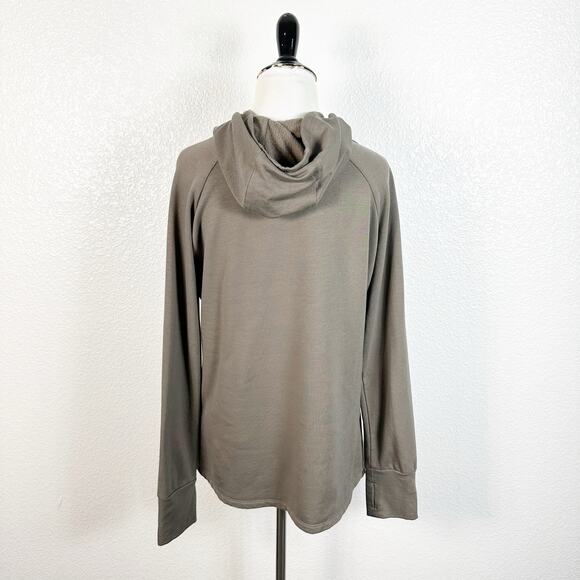 Free Fly Women’s Pullover Bamboo Fleece Hoodie Hooded Sweater in Brown Size M - Picture 8 of 15